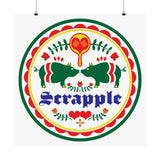 Satin Poster - Scrapple Hex Sign Design