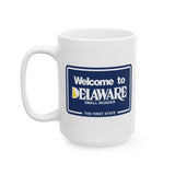 Welcome to Delaware alt Ceramic Mug, (11oz, 15oz)