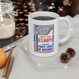 Navy Poster 2 Ceramic Mug, (11oz, 15oz)