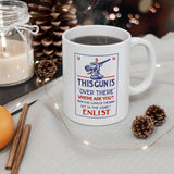 Navy Poster 4 Ceramic Mug, (11oz, 15oz)