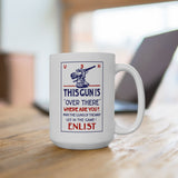 Navy Poster 4 Ceramic Mug, (11oz, 15oz)