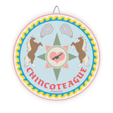 Wood Sign - Chincoteague Virginia Hex Sign with Ponies and Oysters