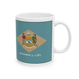 Delaware Irish Ceramic Mug, (11oz)