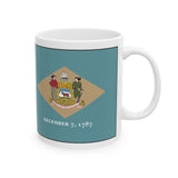 Delaware USA Ceramic Mug, (11oz)