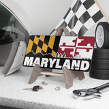 Vanity Plate - Maryland Mountains to Ocean Souvenir