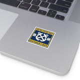 Navy Boatswain's Mate (BM) Gold Square Vinyl Stickers