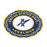 Navy Legalman (LN) Round Vinyl Stickers