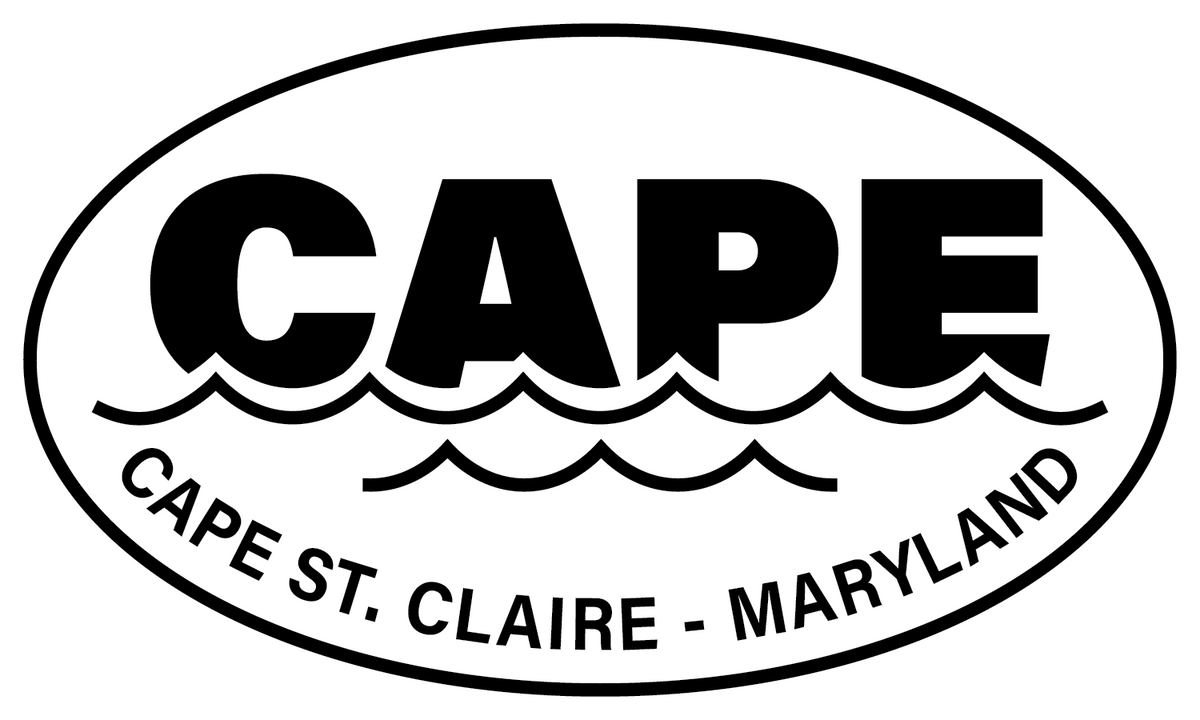 CAPE Cape St. Claire Oval Sticker Ham's Designs