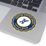 Navy Legalman (LN) Round Vinyl Stickers
