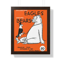 Eagles vs Bears Framed Poster
