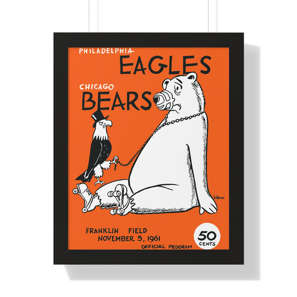Eagles vs Bears Framed Poster