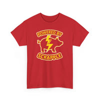 Powered by Scrapple Unisex Heavy Cotton Tee