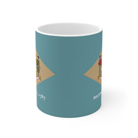 Delaware Flag Wrap Mug 11oz