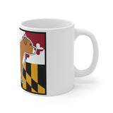 Maryland Flag Pitbull 11oz Mug