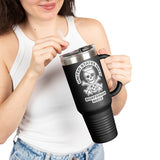 Custom Rating 40oz Insulated Travel Mug — US Navy Skull Emblem