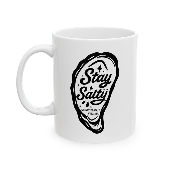 Mug - Stay Salty and oyster design, 11oz & 15oz