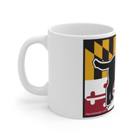 Maryland Flag Black Lab Mug 11oz