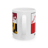 New Market Maryland Flag Coffee Mug