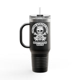 Custom Rating 40oz Insulated Travel Mug — US Navy Skull Emblem