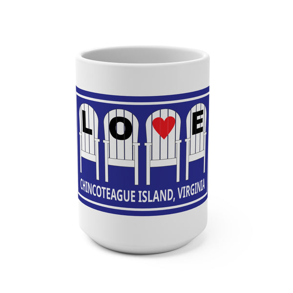 Chincoteague Love Chairs Mug 15oz
