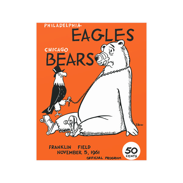 Eagles vs Bears Matte Posters