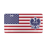 USA Heritage - Polska Eagle American Flag Vanity Plate – Polish American License Plate