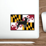 Maryland Flag Chihuahua Sticker