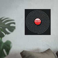 Custom Song 16x16in Art Posters