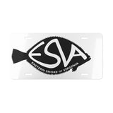 Eastern Shore of Virginia (ESVA) Flounder Vanity Plate — Coastal License Plate