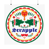 Satin Poster - Scrapple Hex Sign Design
