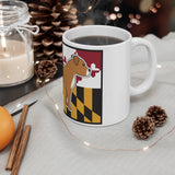 Maryland Flag Pitbull 11oz Mug