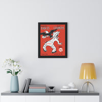 Eagles vs Cowboys Framed Vertical Poster