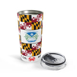 Garrett County Maryland State Flag Tumbler 20oz Tumbler — All Maryland