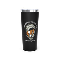 Tumbler - Chincoteage Pony and Oyster Design, 22oz Vacuum Insulated Cup