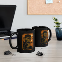 Mug - Vintage Halloween Wolfman Holding a Cup of Coffee - 11oz/15oz