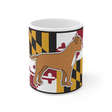 Maryland Flag Pitbull 11oz Mug