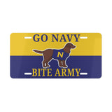 Go Navy Bite Army Dog Plate