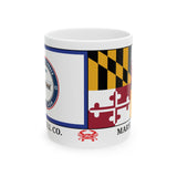 Carroll County & Maryland Flag 11oz Coffee Mug