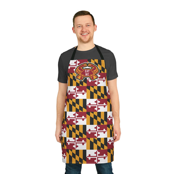 Maryland Flag Eat Me Crab Apron