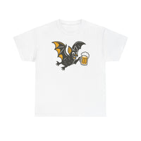Halloween Bat Unisex Tee with Beer