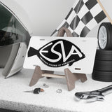 Eastern Shore of Virginia (ESVA) Flounder Vanity Plate — Coastal License Plate