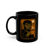 Mug - Vintage Halloween Wolfman Holding a Cup of Coffee - 11oz/15oz