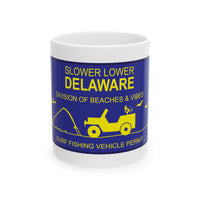 Slower Lower Delaware Mug, (11oz, 15oz)