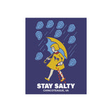 Poster - Chincoteague Stay Salty Coastal Art Print