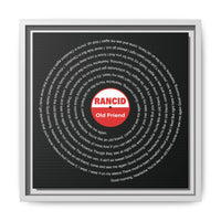 Custom Song Matte Canvas, Framed