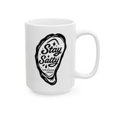 Mug - Stay Salty and oyster design, 11oz & 15oz