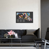 Maryland Counties & Flags Matte Print