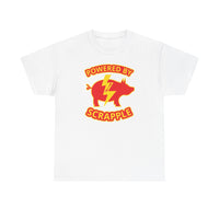 Powered by Scrapple Unisex Heavy Cotton Tee