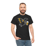 Halloween Bat Unisex Tee with Beer