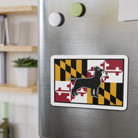 Maryland Flag Chihuahua Magnet